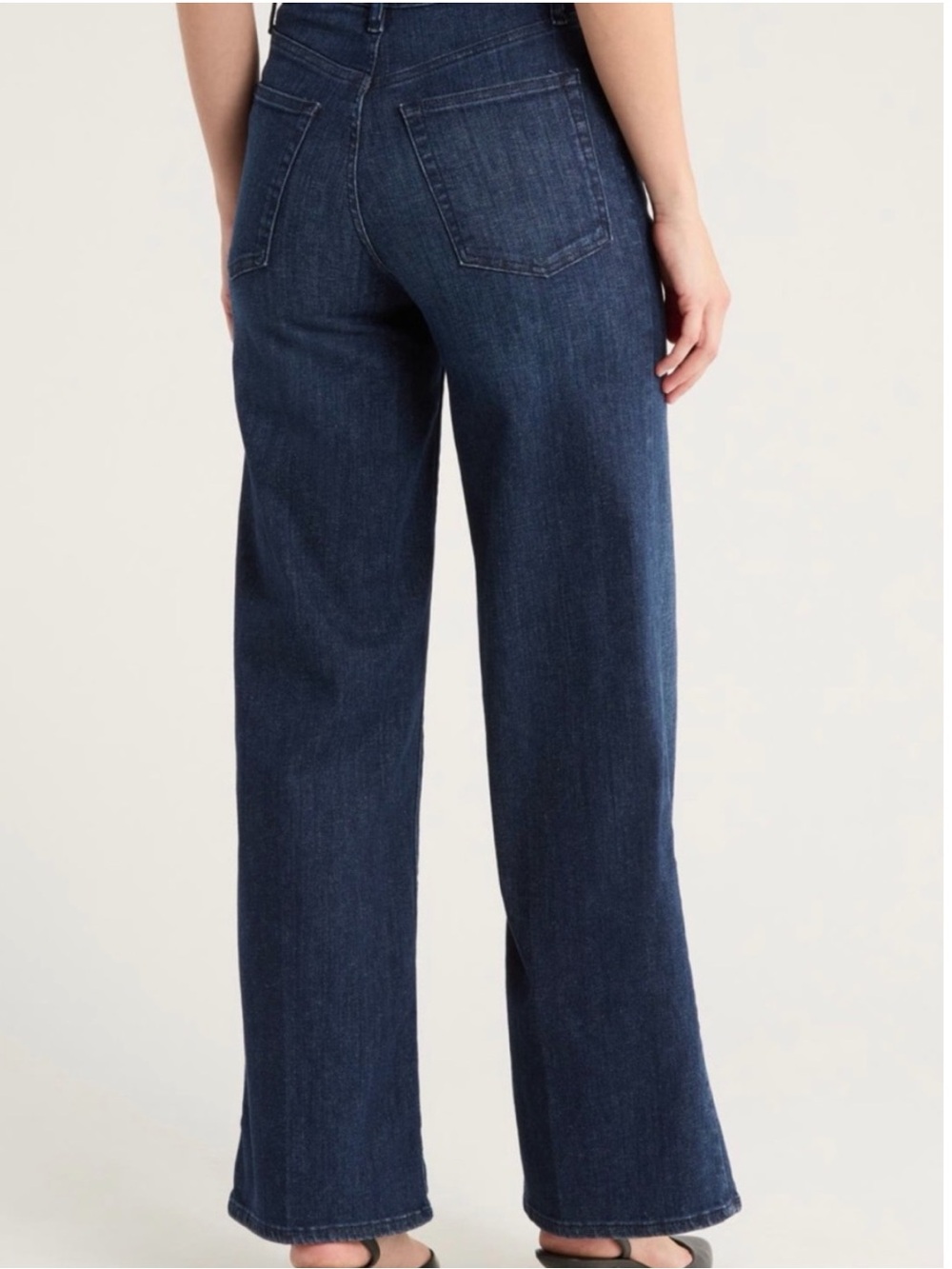 FRAME Le Slim Plazzo Denim Jeans High Rise Full Length Color Guilty Size 28 - Picture 3 of 8